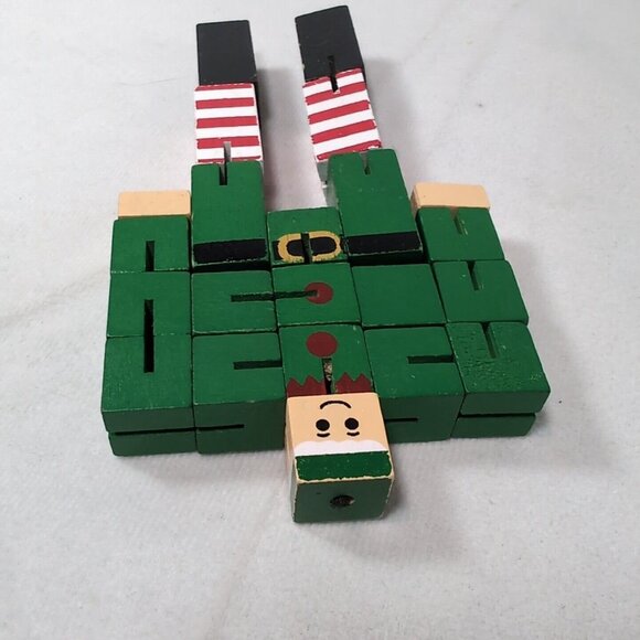 Elf Professor Puzzle Man Festive Challenge Brain Teaser Jigsaw Christmas Toy Woo - Picture 4 of 7